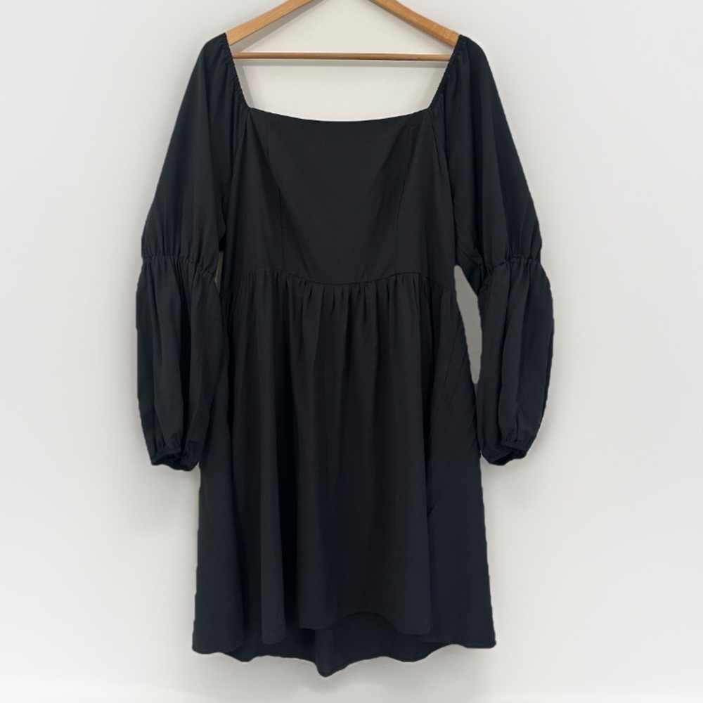 Prettygarden Black Off Shoulder Mini Dress‎ Long Sleeve Women’s Plus Size XXL
